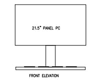 Flower table insert w/ 8 products